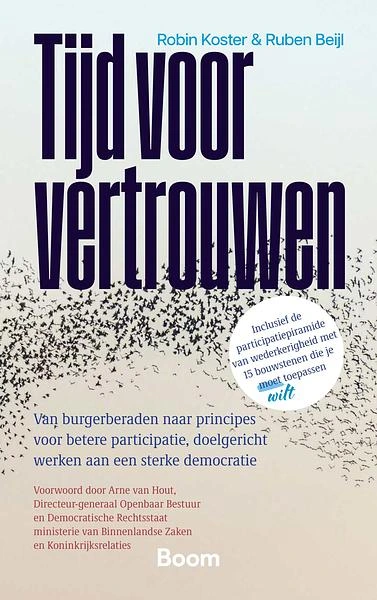 Omslag Tijd voor vertrouwen van Robin Koster en Ruben Beijl